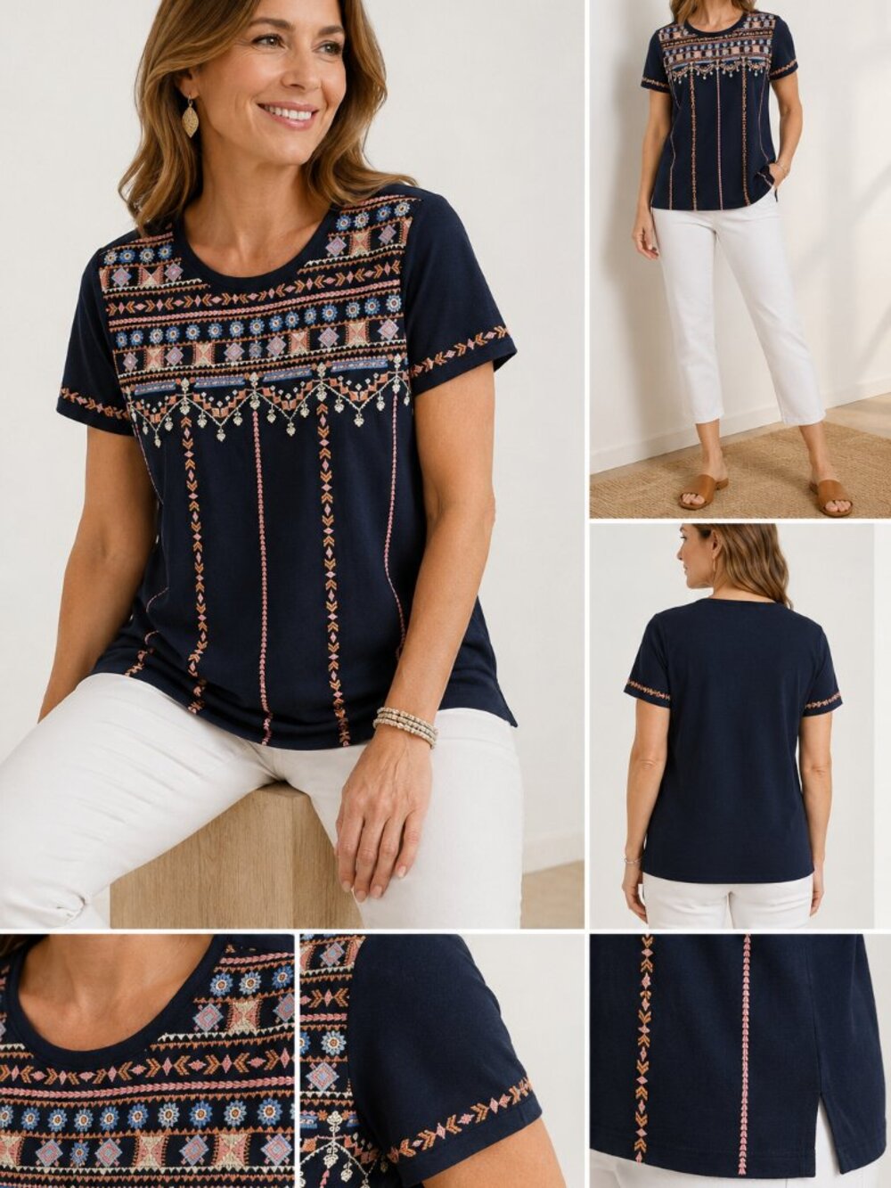 J.Jill Embroidered Knit Top – NWT (New With Tags)